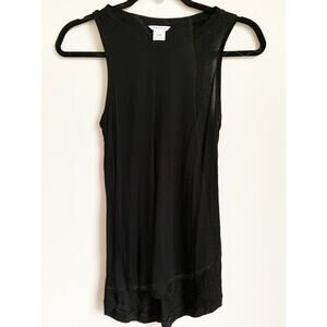 Club Monaco Black Viscose Tank Top - Size XS - Like New